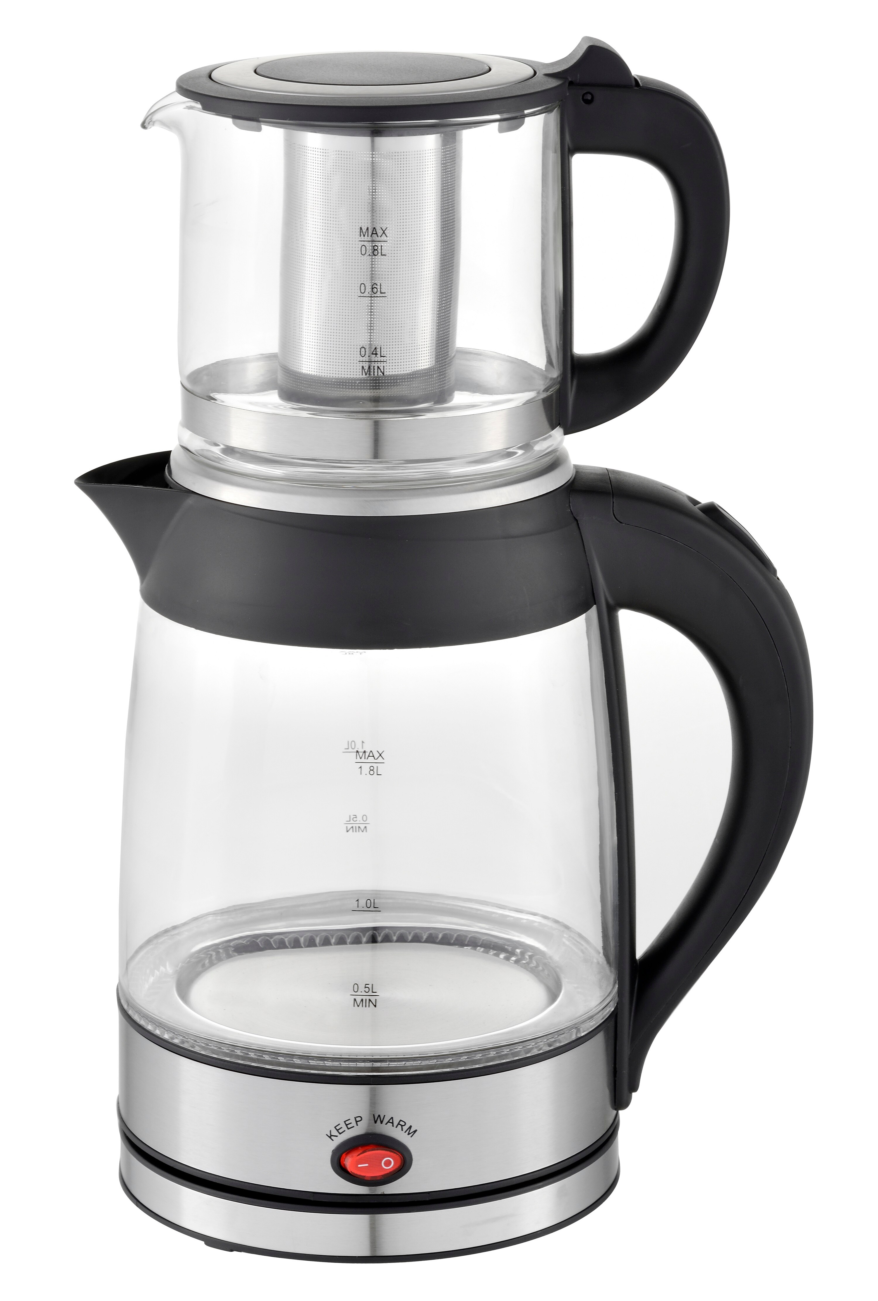 Zilan Teekocher 1.8L 2200W Edelstahl BPA-Frei Teemaschine Kettle