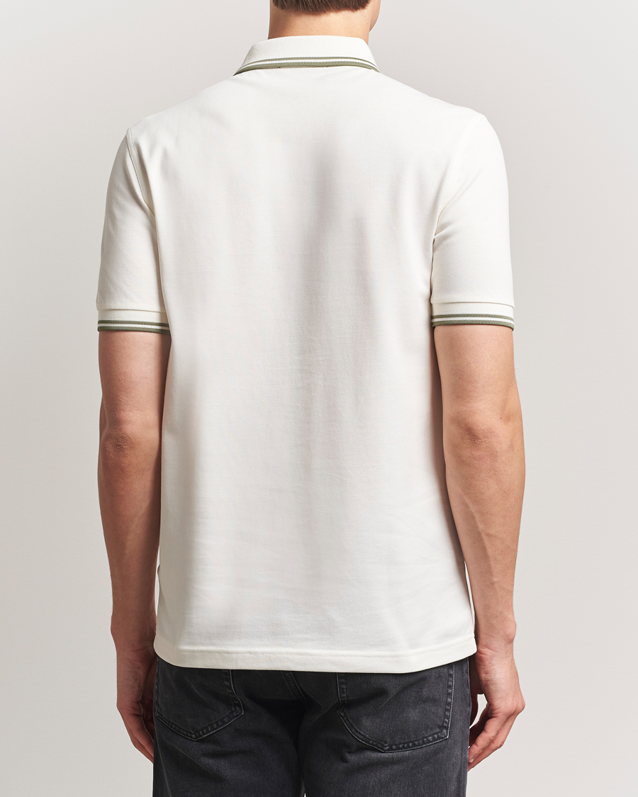 Fred Perry Twin Tipped Polo Shirt Light Ecru
