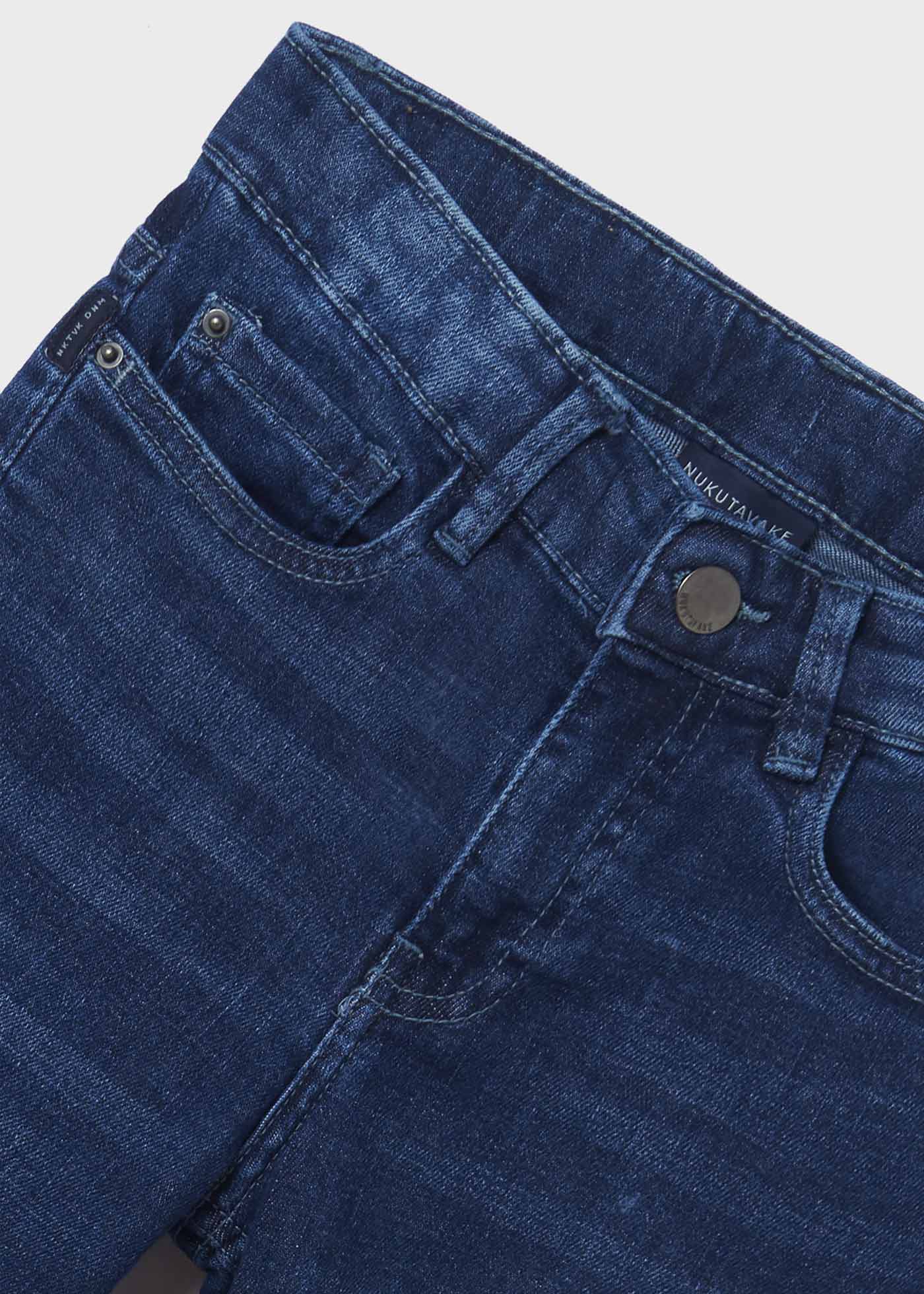 Calça jeans regular de algodão sustentável para meninos