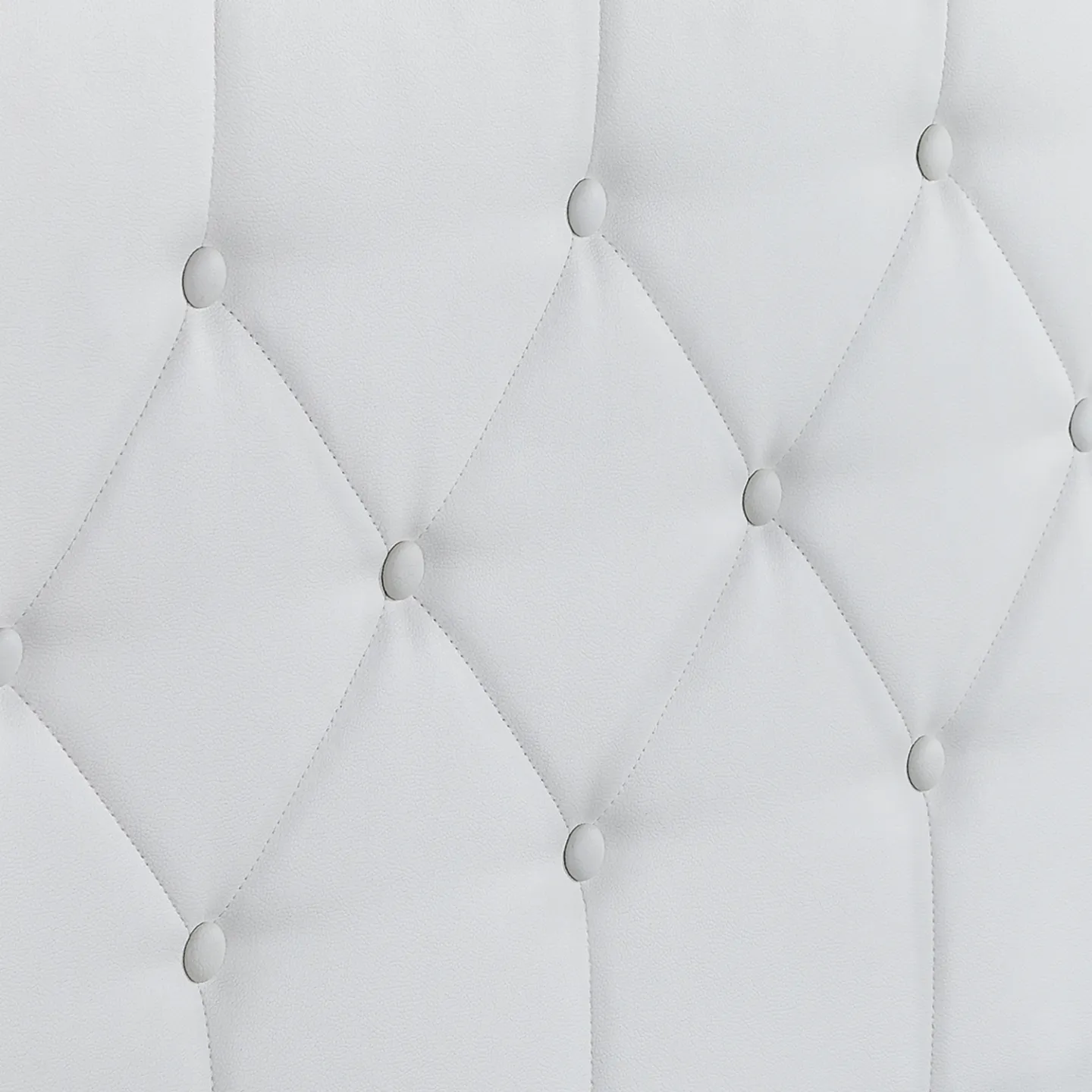 Lit coffre double AUSTIN avec tête de lit et sommier 160 x 200 cm PVC blanc