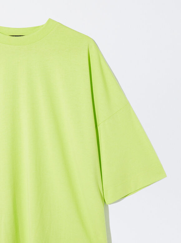 Camiseta de gola redonda - Amarela
