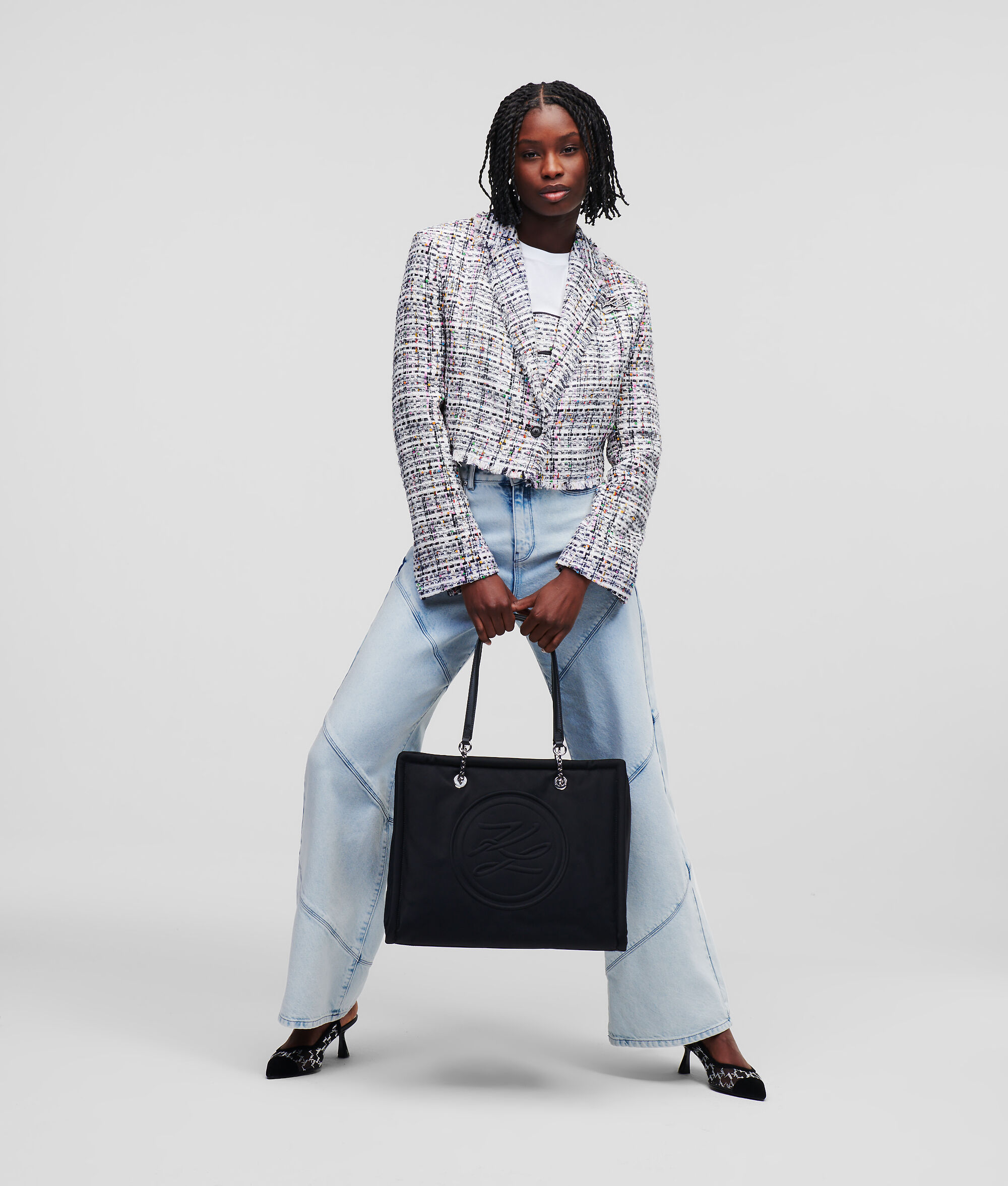 VESTE D'ÉTÉ EN TISSU BOUCLÉ