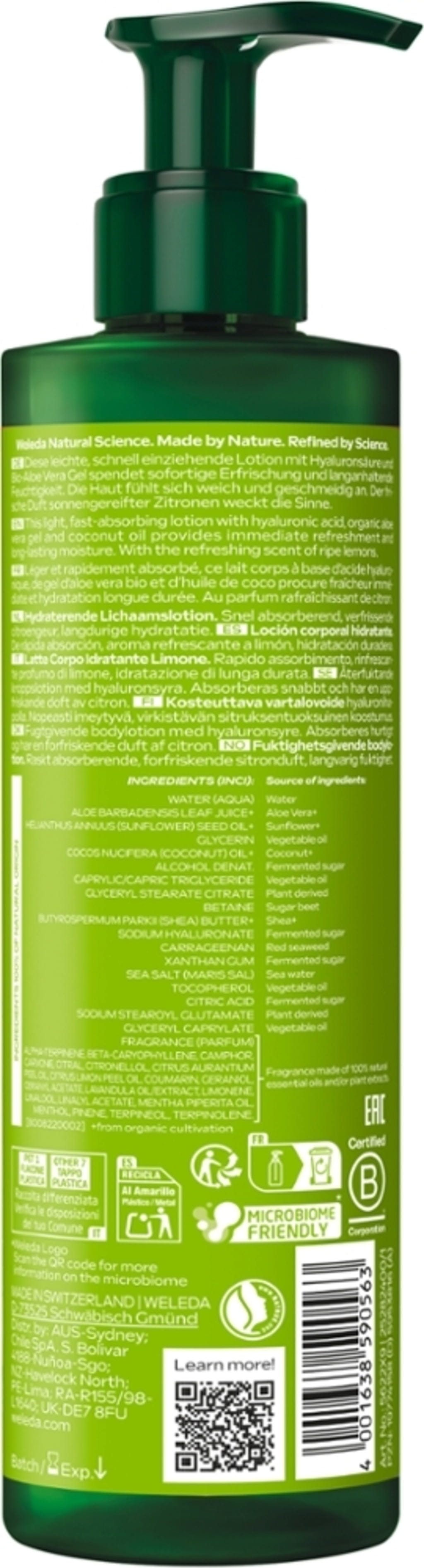 Weleda  Aloe Vera & Hyaluronsäure Hydrating Bodylotion, 400 ml