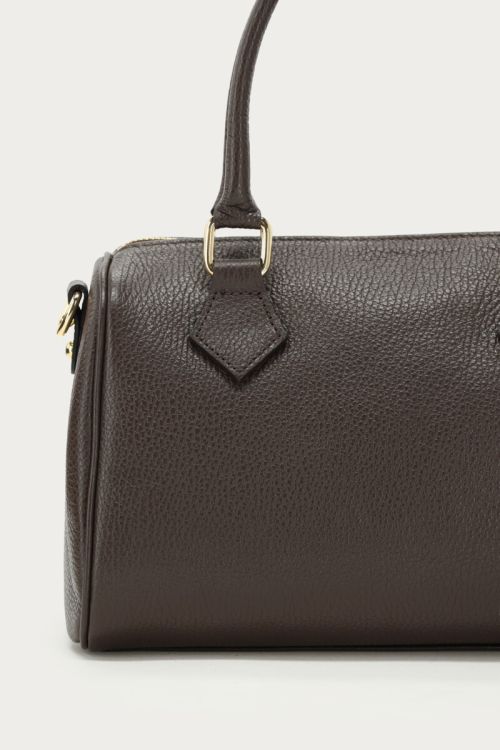 Bruin leren tas