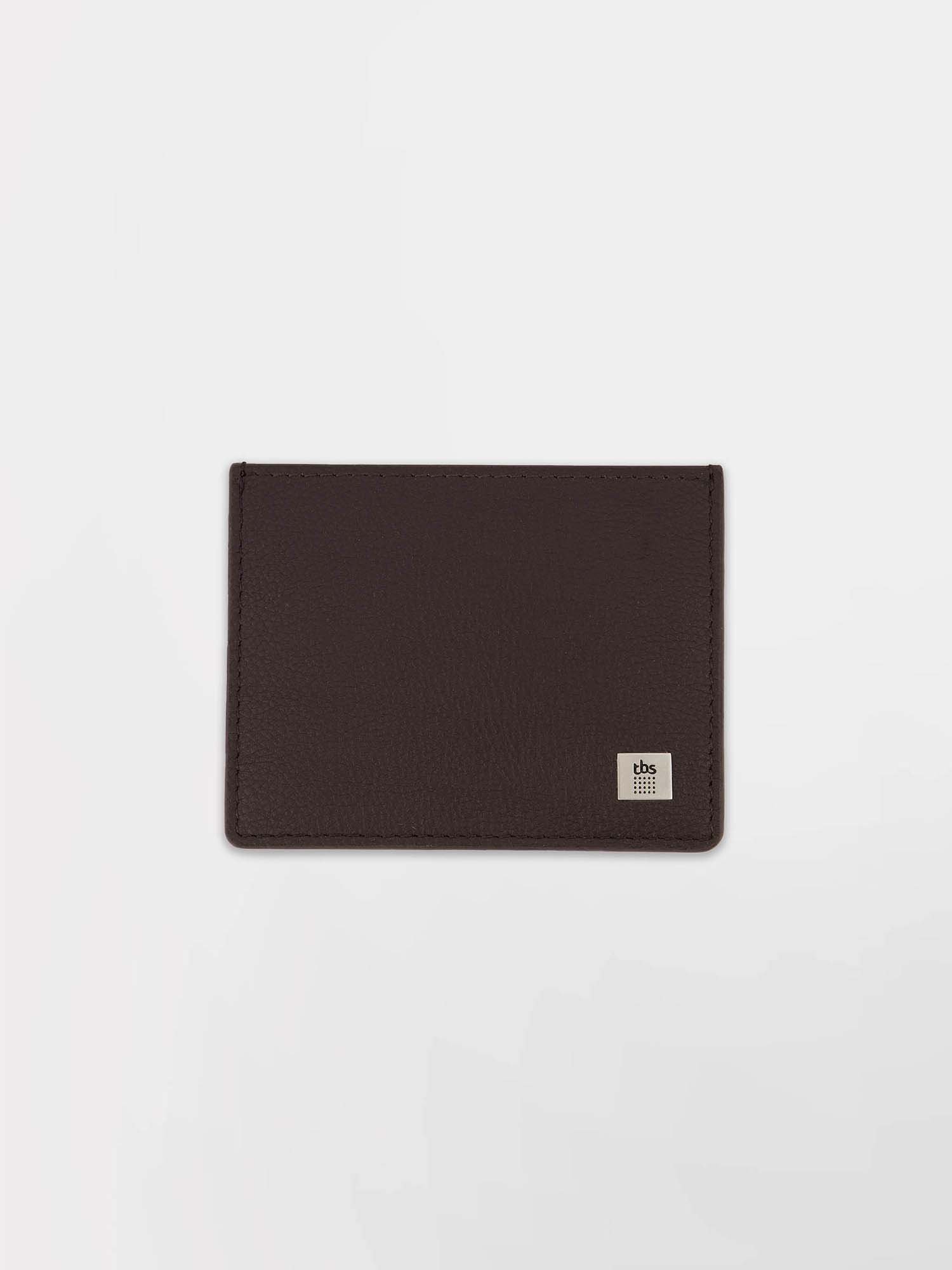 Porte Cartes En Cuir Marron