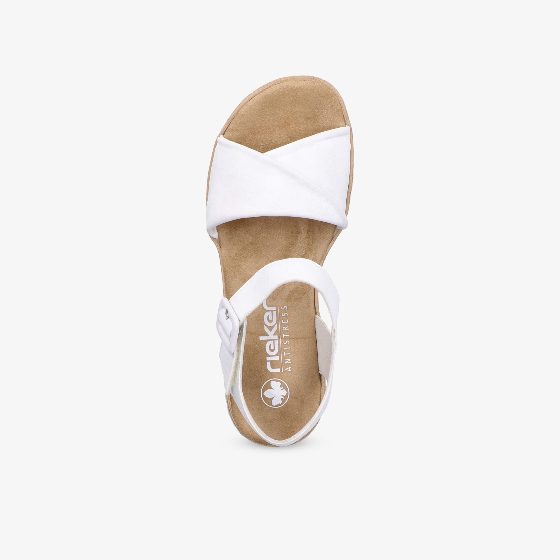 rieker Damen Keilsandalen weiß