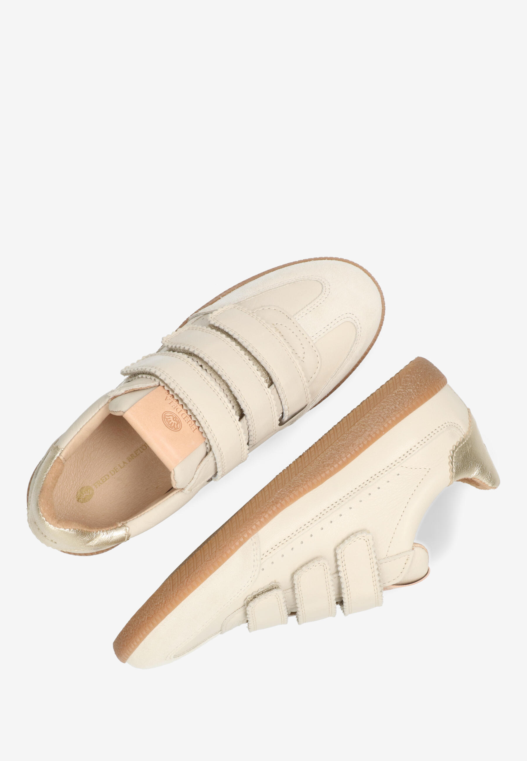 PEARL VALENCIA Sneaker leather metallic Off White