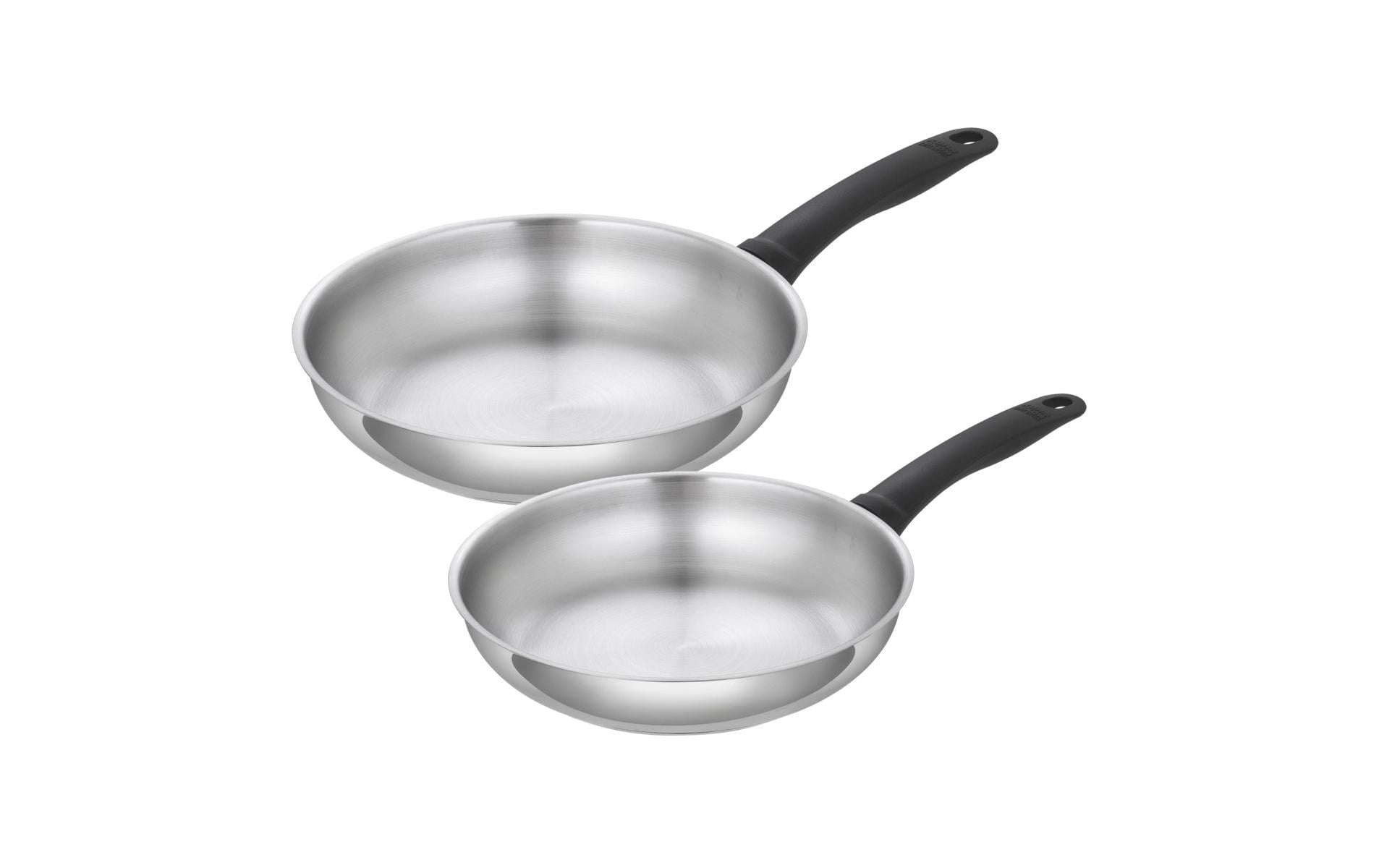 Bratpfanne Set Classic Ø 24 + 28 cmUnbeschichtete Bratpfannen aus Edelstahl