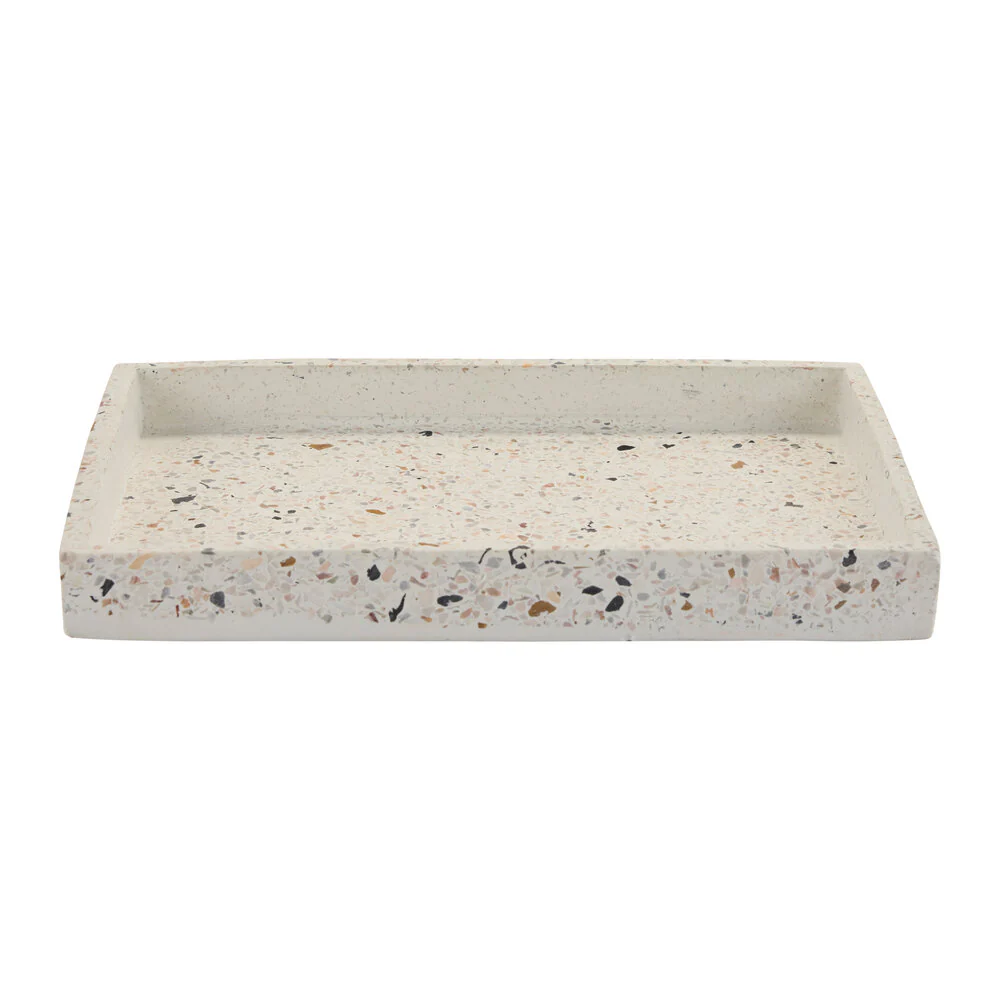 Bahne Interior  Terazzo bakke, Hvid - 30x20 cm
