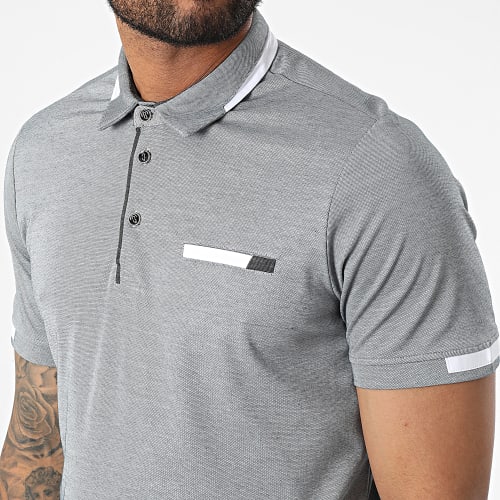 Polo Manches Courtes 572 Gris Chiné