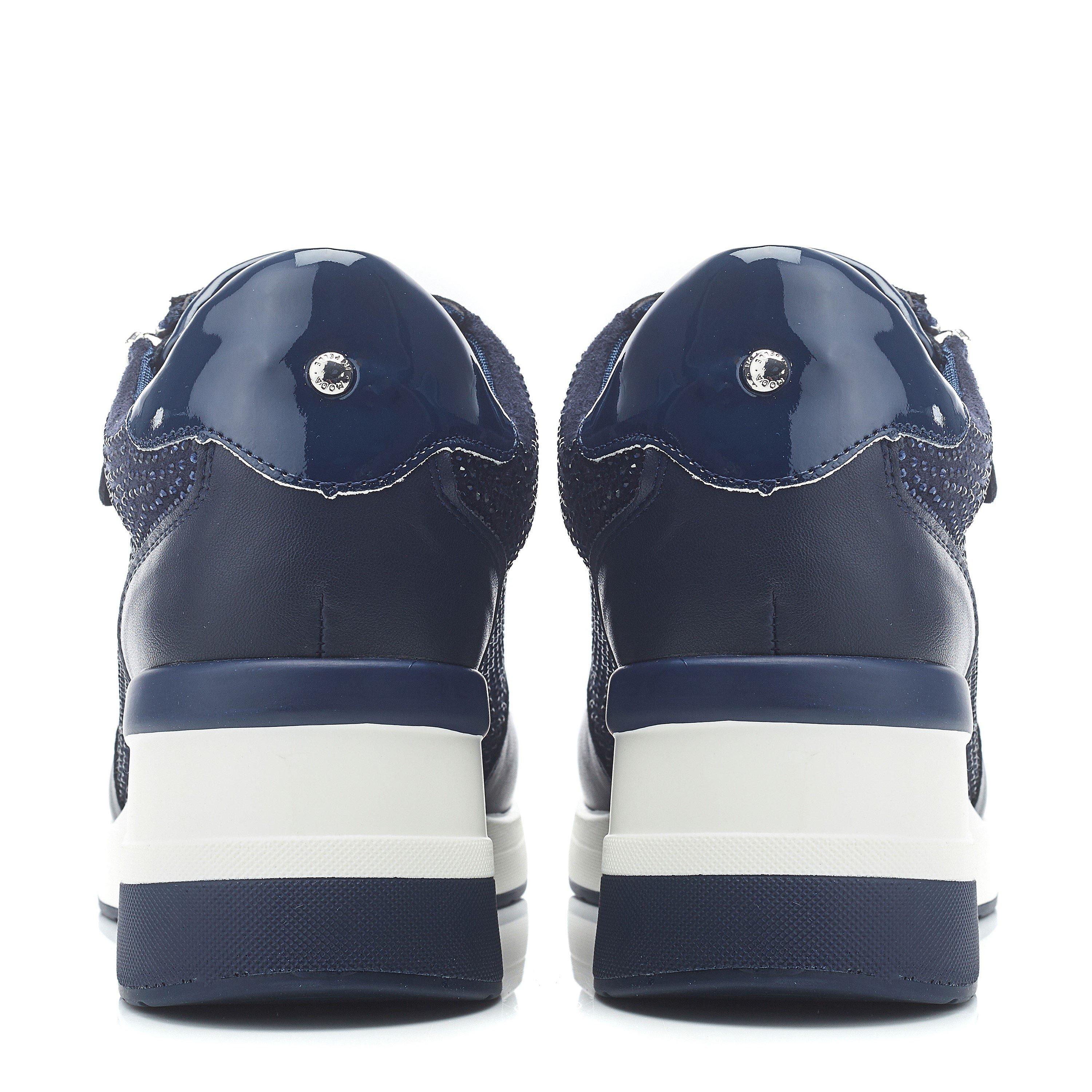 Moda in Pelle Brookie Porvair Wedge Trainers