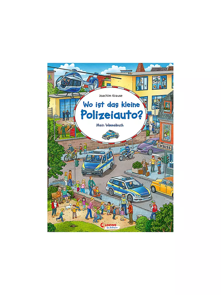 LOEWE VERLAG Wimmelbuch - Wo ist das kleine Polizeiauto?  keine Farbe