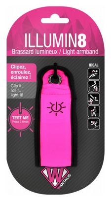 ILLUMIN8 Brassard lumineux - Rose - Wantalis