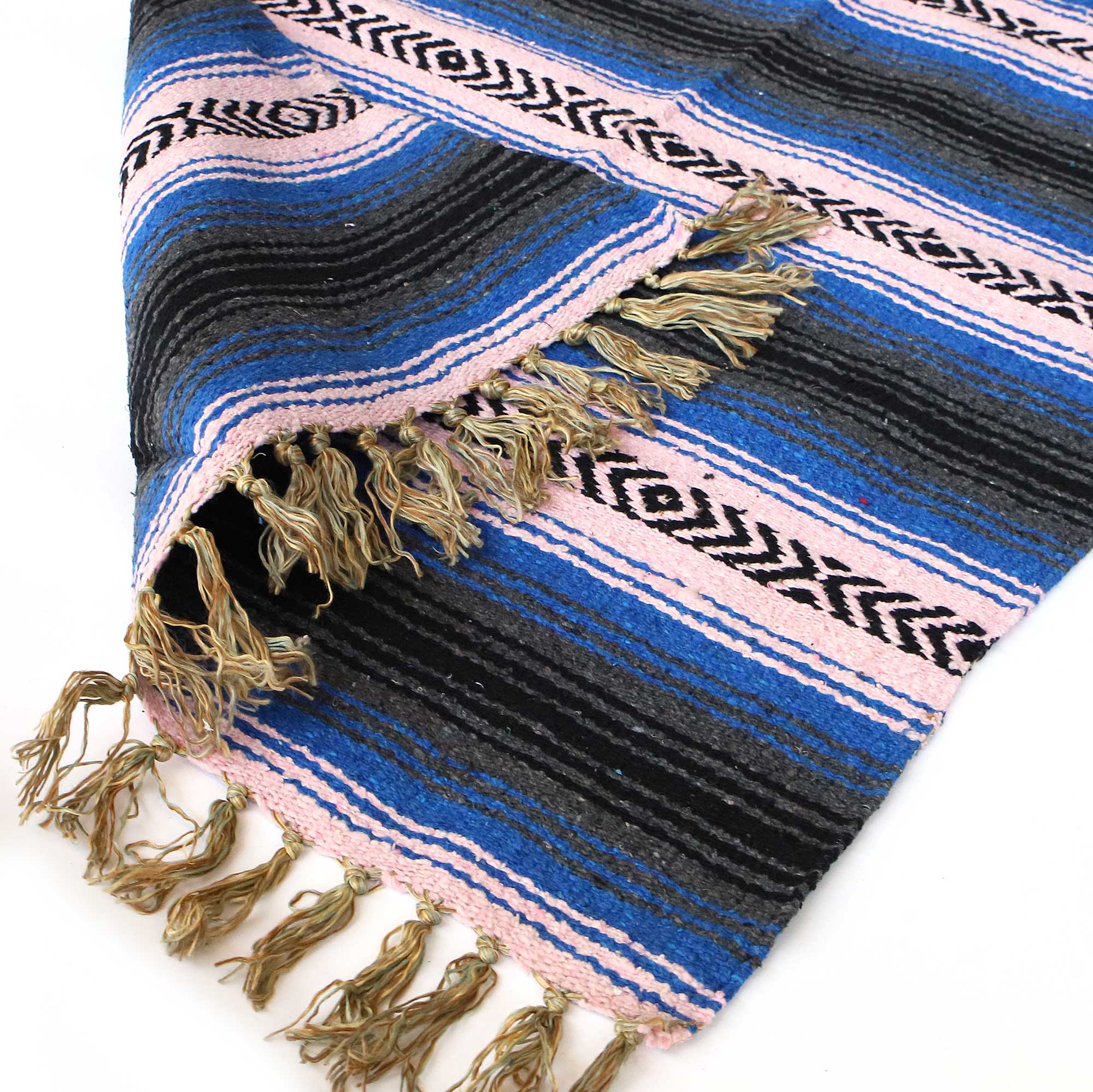 Poncho gestreift blau/grau/rosa, B 105 cm, H 72 cm günstig bestellen