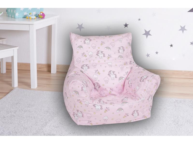 Knorrtoys Kindersitzsack Rainbow Unicorn Sitzsack für Kinder