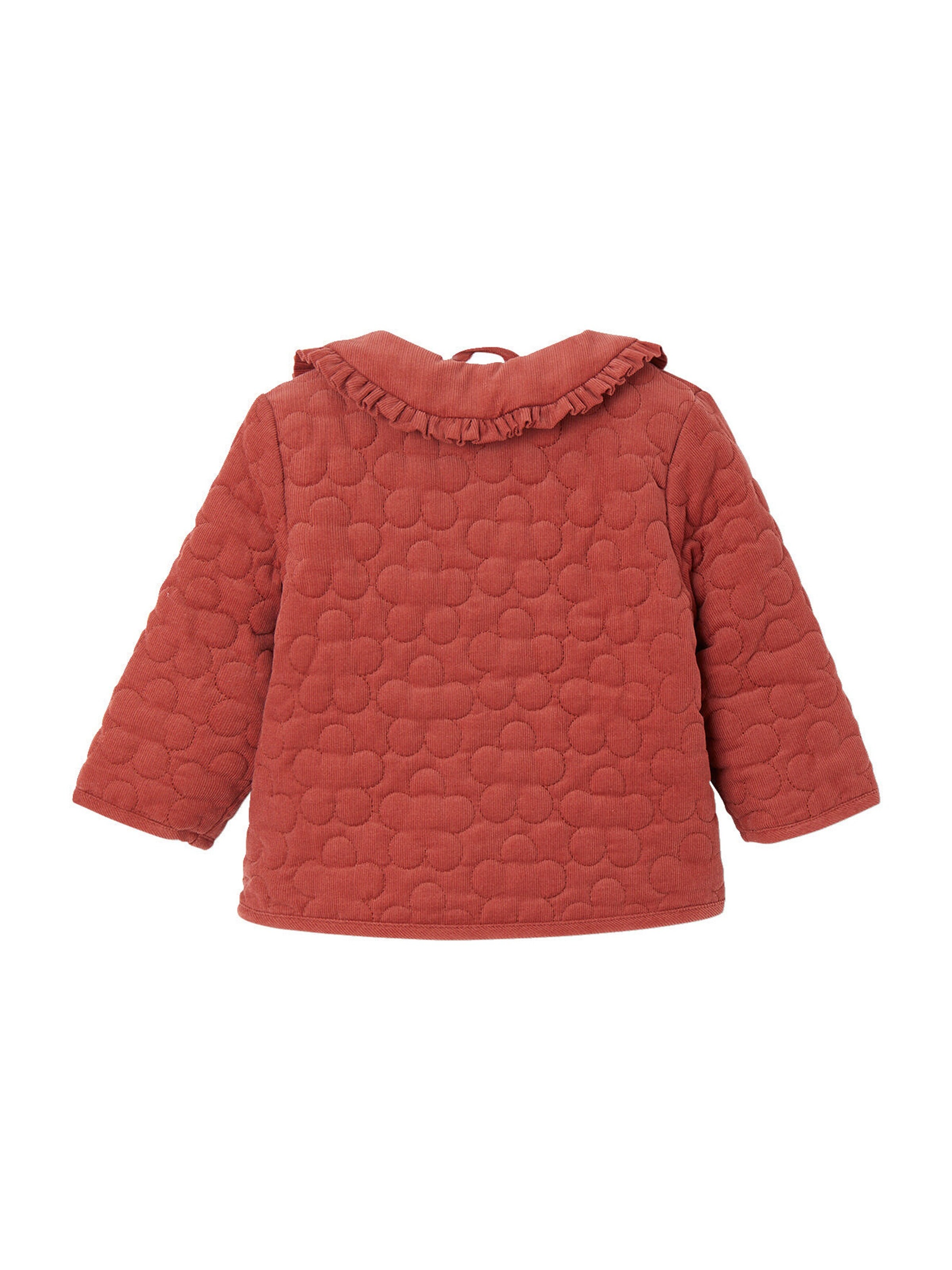Vertbaudet Gesteppte Baby Cordjacke mit Teddyfleece-Futter & Recycling-Polyester terrakotta