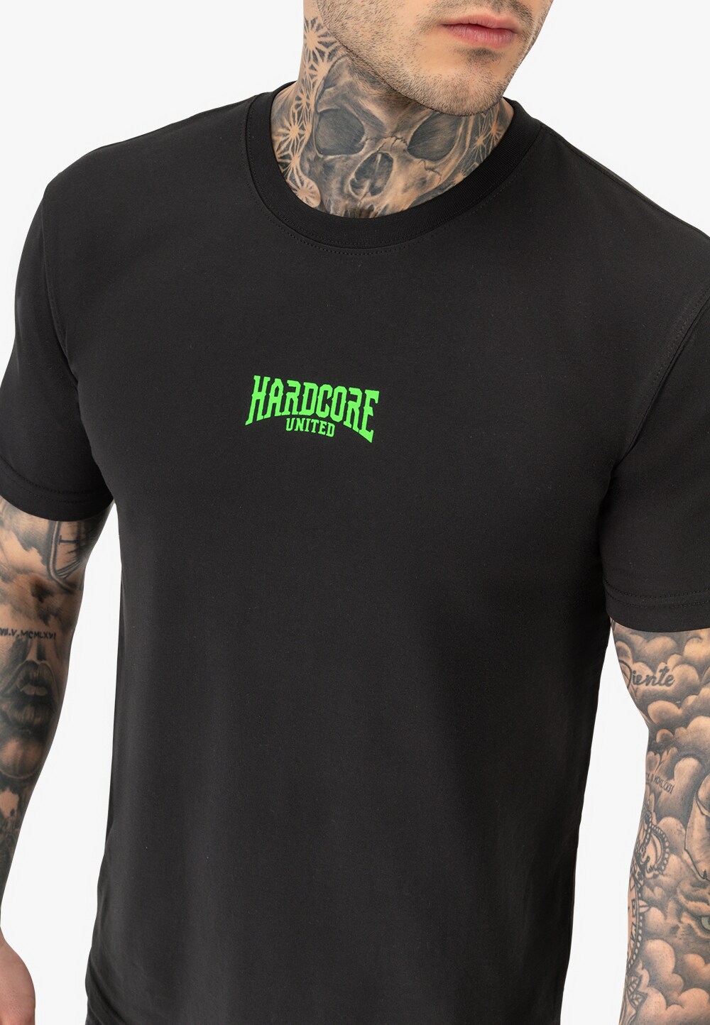 Hardcore United Herren T-Shirt normale Passform SKULLY