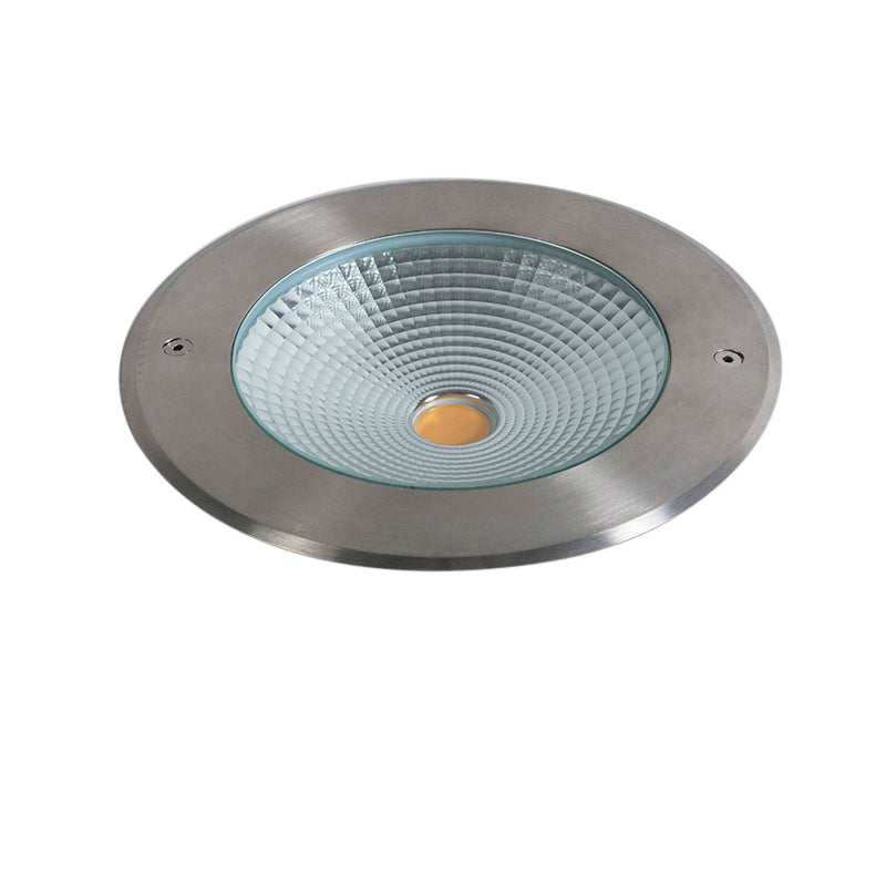 QAZQA Set van 2 moderne grondspots staal incl. LED 20W - Bridge