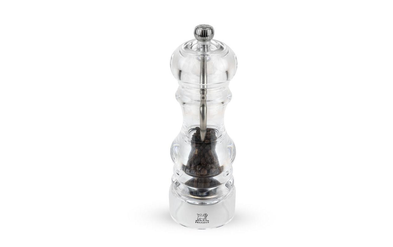 Pfeffermühle Nancy 18 cm, TransparentGewürzmühle für Pfeffer