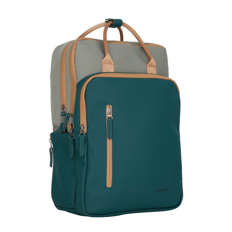 New Rebels Ferron Milwaukee Handel Backpack 15,6 inch Petrol