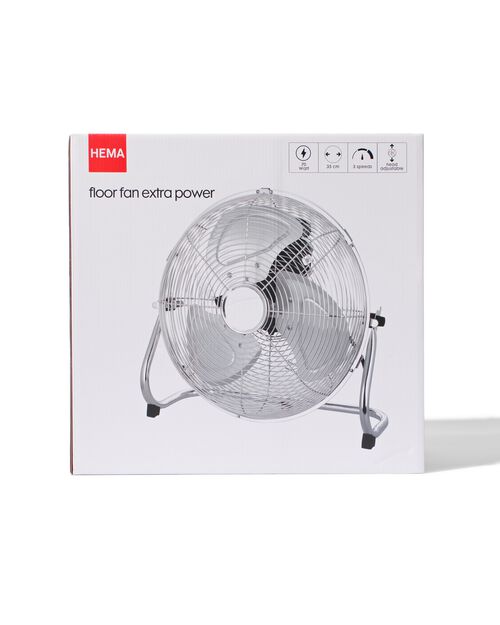 ventilateur de plancher extra power chromé Ø35cm