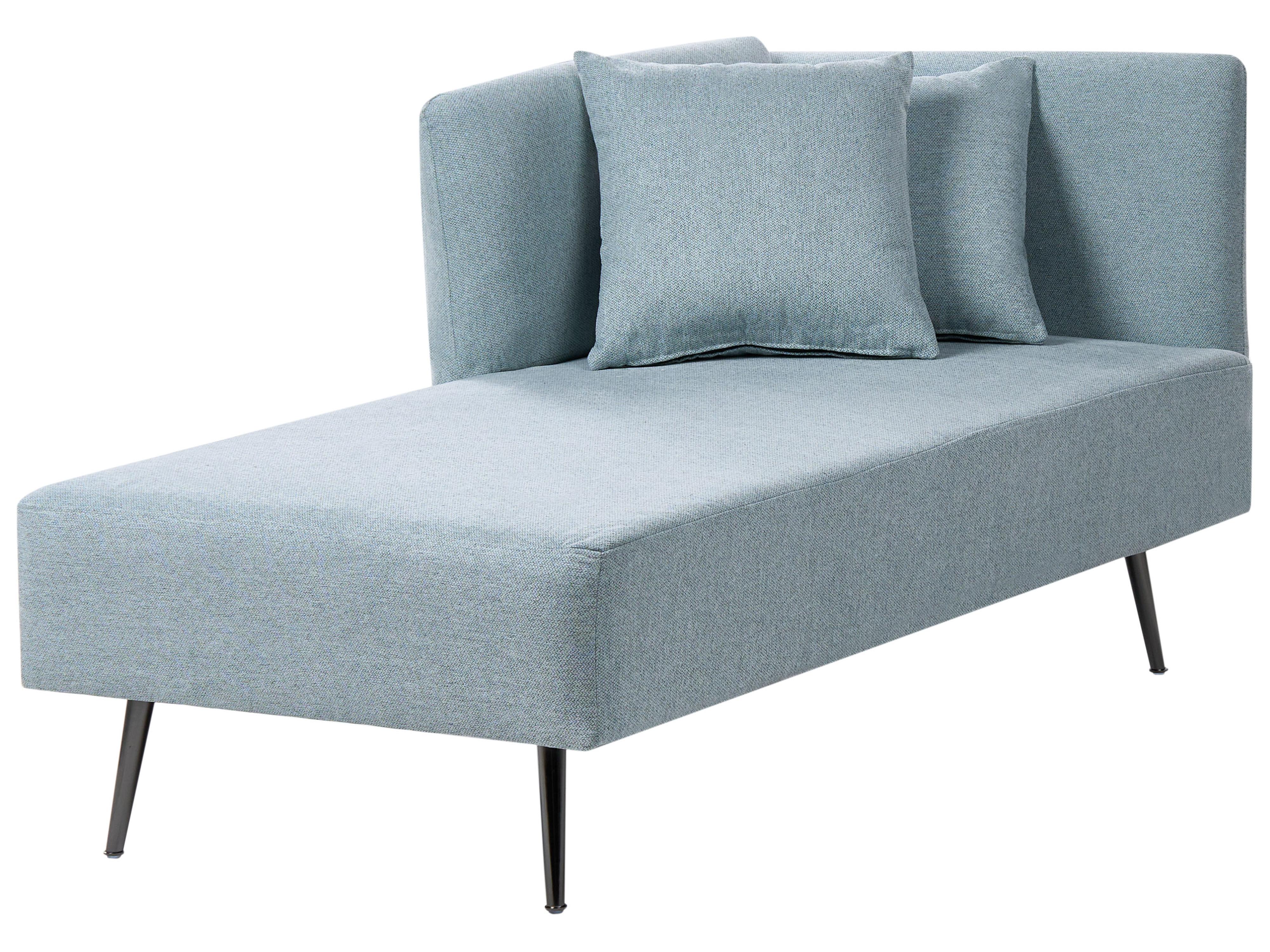 Rechtszijdige chaise longue RIOM Stof Mintgroen