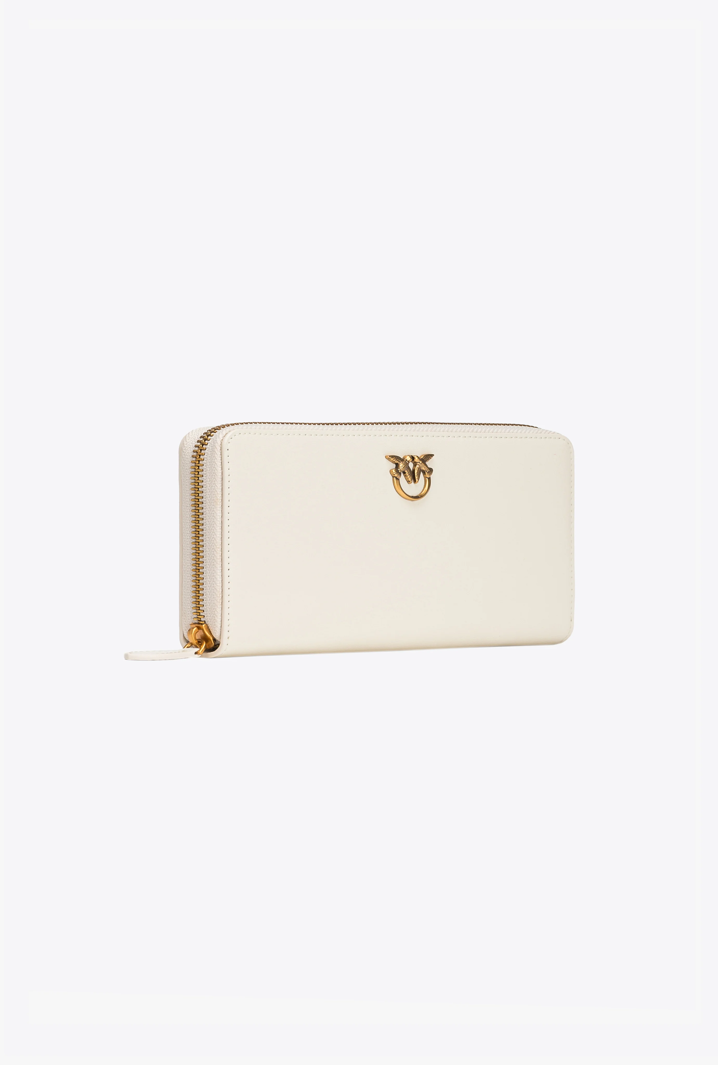 Portefeuille à contour zippé | Blanc