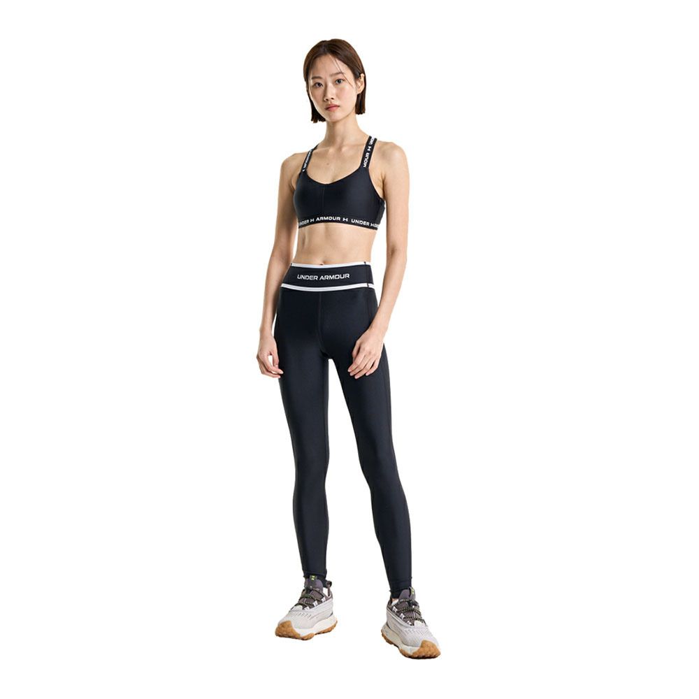 Under Armour UA CROSSBACK LOW - Brassière Femme black/white/white