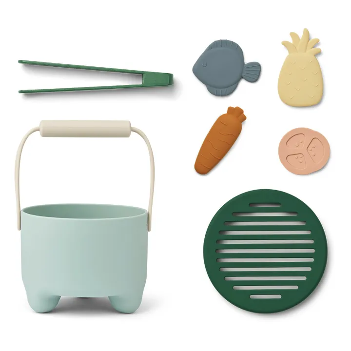 Liewood Kit de barbecue en silicone Wesley | Ice blue multi mix