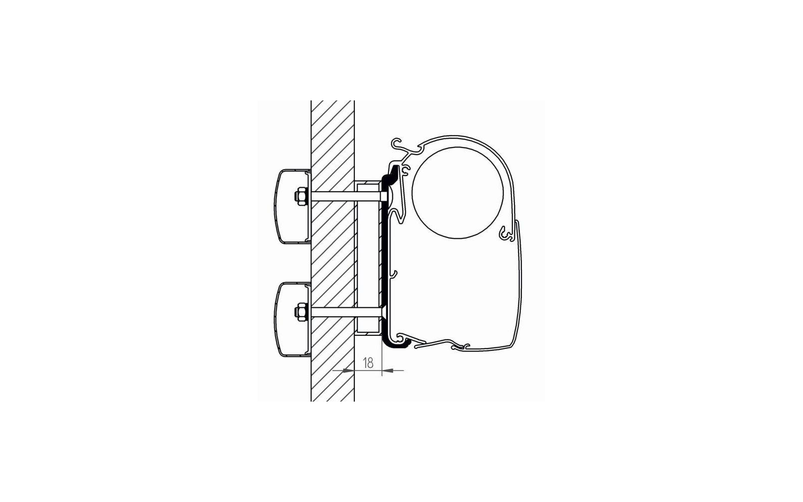 Thule Markisenadapter Dethleffs Globebus 3,0m