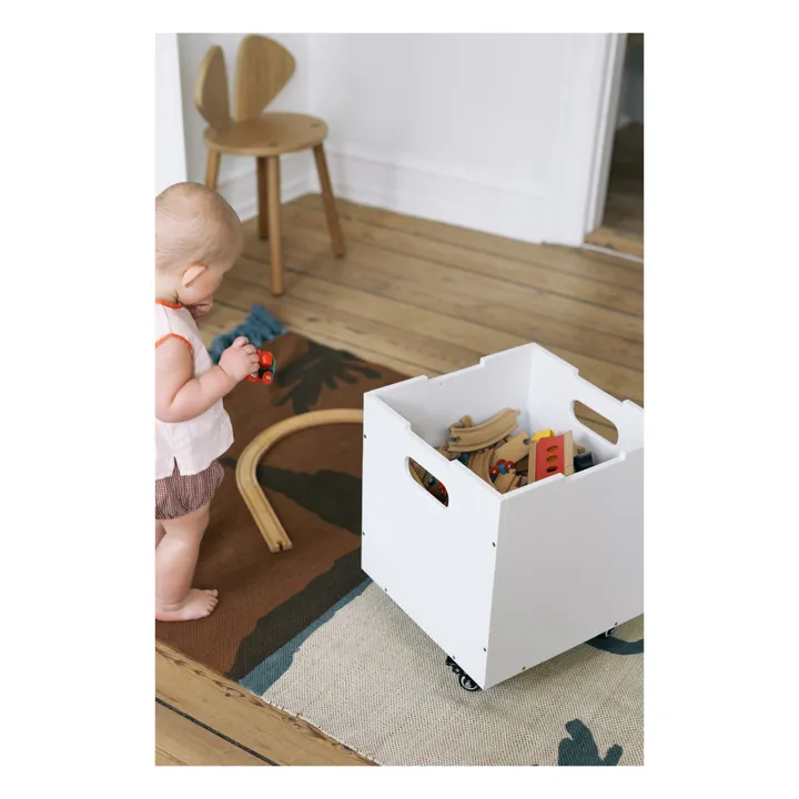 Nofred Kit de roues pour cube de rangement | Noir