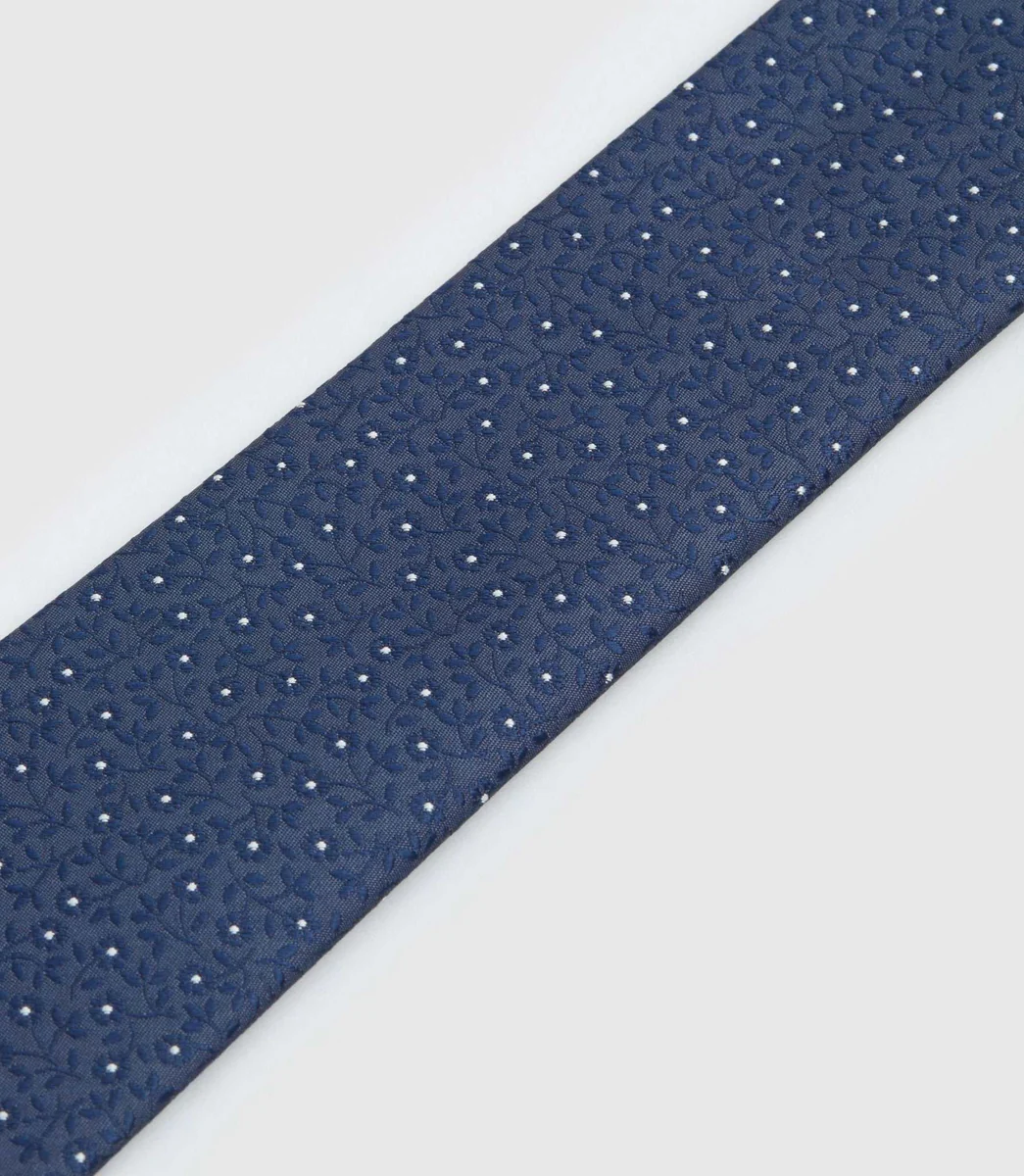 Cravate slim marine 