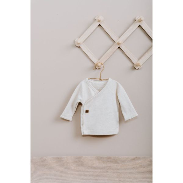 Baby's Only Trui Met Overslag Melange Warm Linen