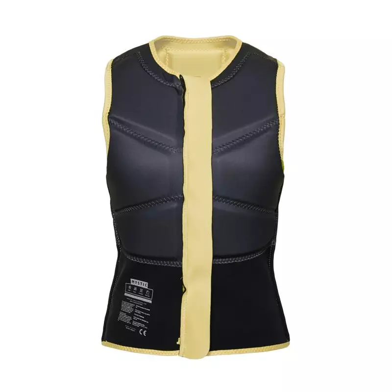 Gilet impact kitesurf/windsurf femme MYSTIC Star Front Zip Pastel Yellow