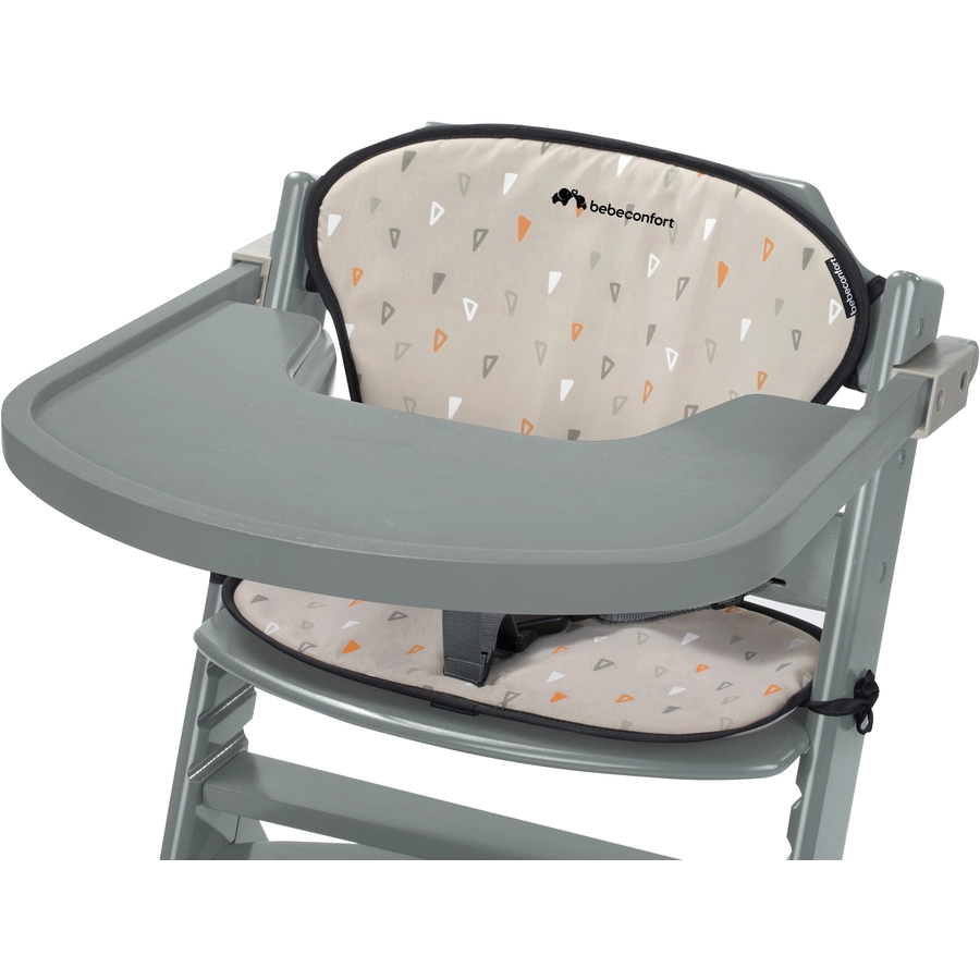 Bebeconfort Hochstuhl Timba mit Kissen Warm Grey