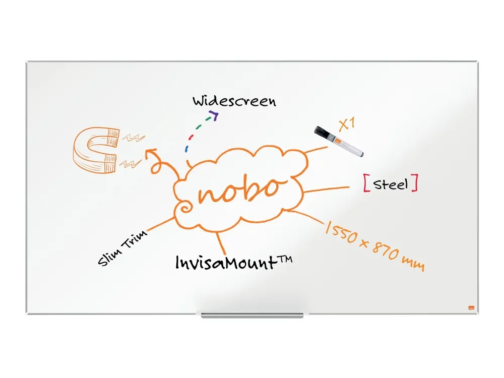 Whiteboard Impression Pro Wide stål 70