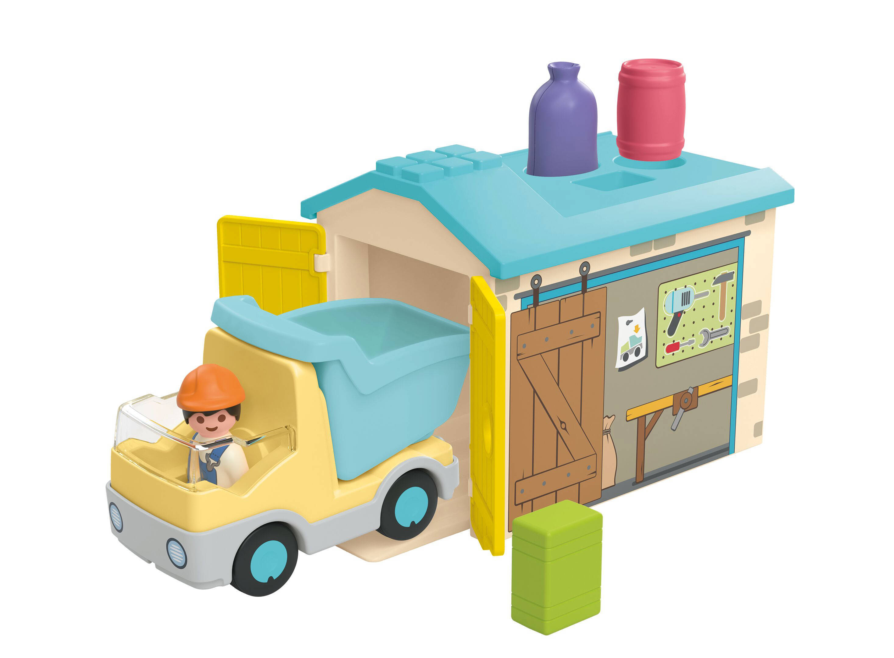 Playmobil Werkman met sorteer-garage - 71686