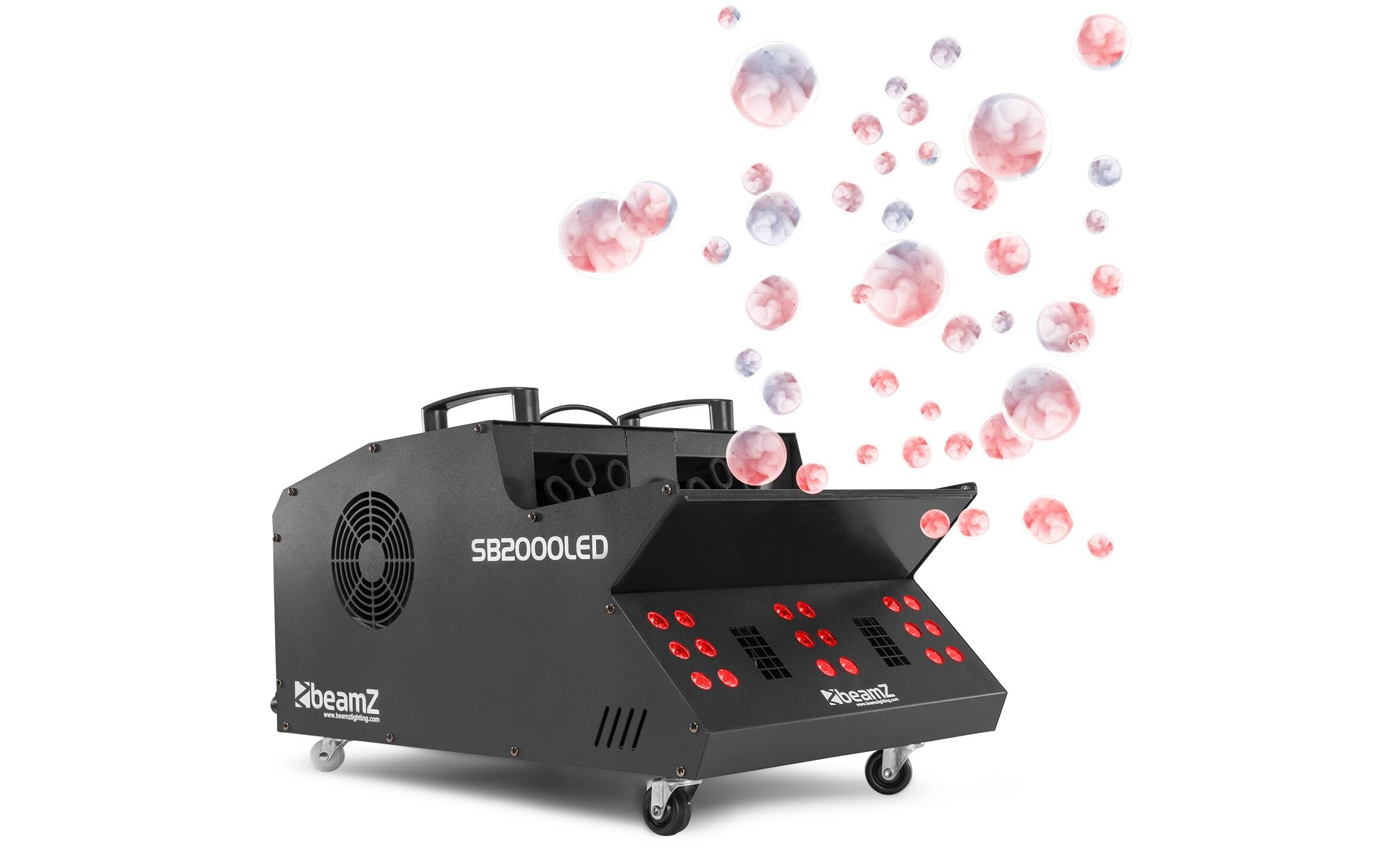 Seifenblasen-/Nebelmaschine SB2000LED<br>Nebel- und Seifenblasenmaschine mit LED-Beleuchtung