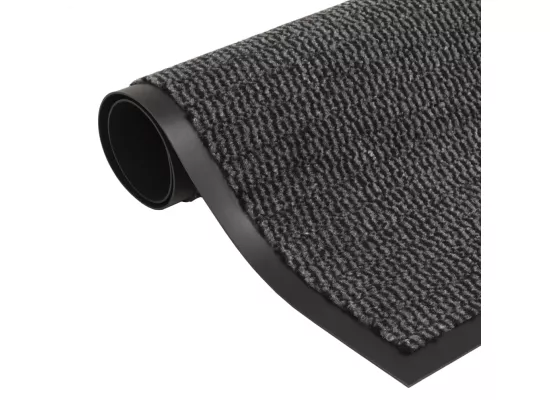Paillassons rectangulaires 2 pcs 60 x 90 cm Anthracite