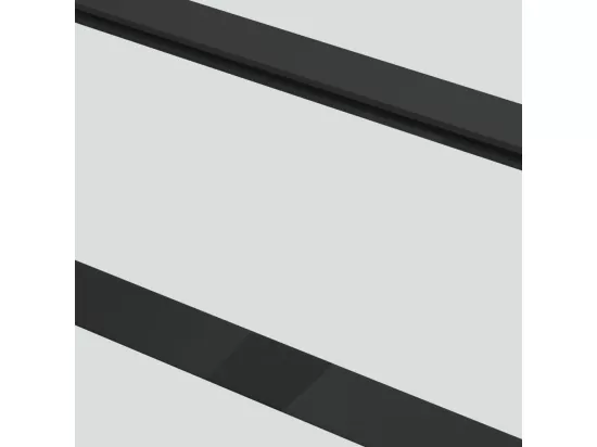 Porte coulissante Verre ESG et aluminium 102x205 cm Noir
