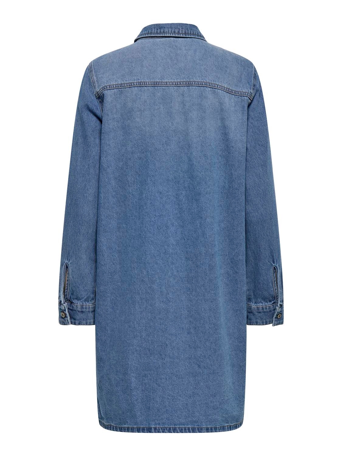 ONLY Jeanskleid »ONLLISA L/S DNM DRESS GUA NOOS« Brusttaschen