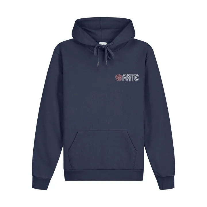 Arte Antwerp Hoodie Circle Flower | Bleu marine