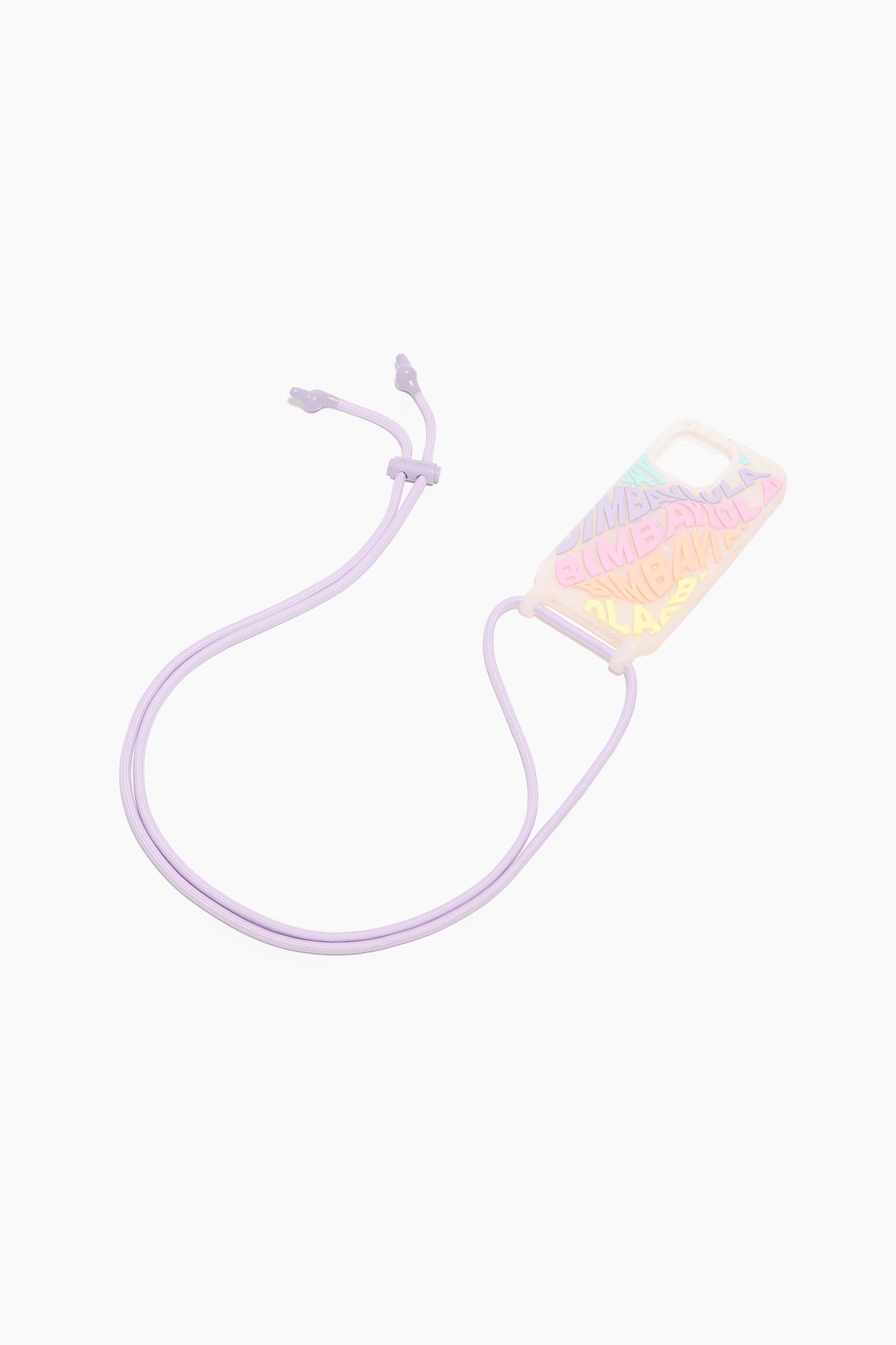 Capa transparente para iPhone 14 Plus com logotipo multicolorido