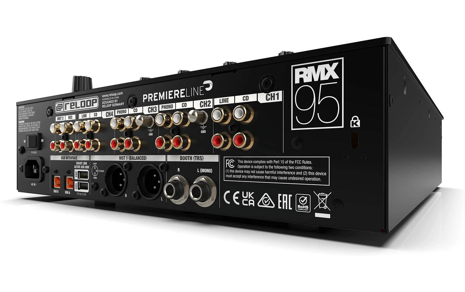 DJ-Mixer RMX-95<br>Vierkanal-Digitalmixer mit Mikrofonkanal