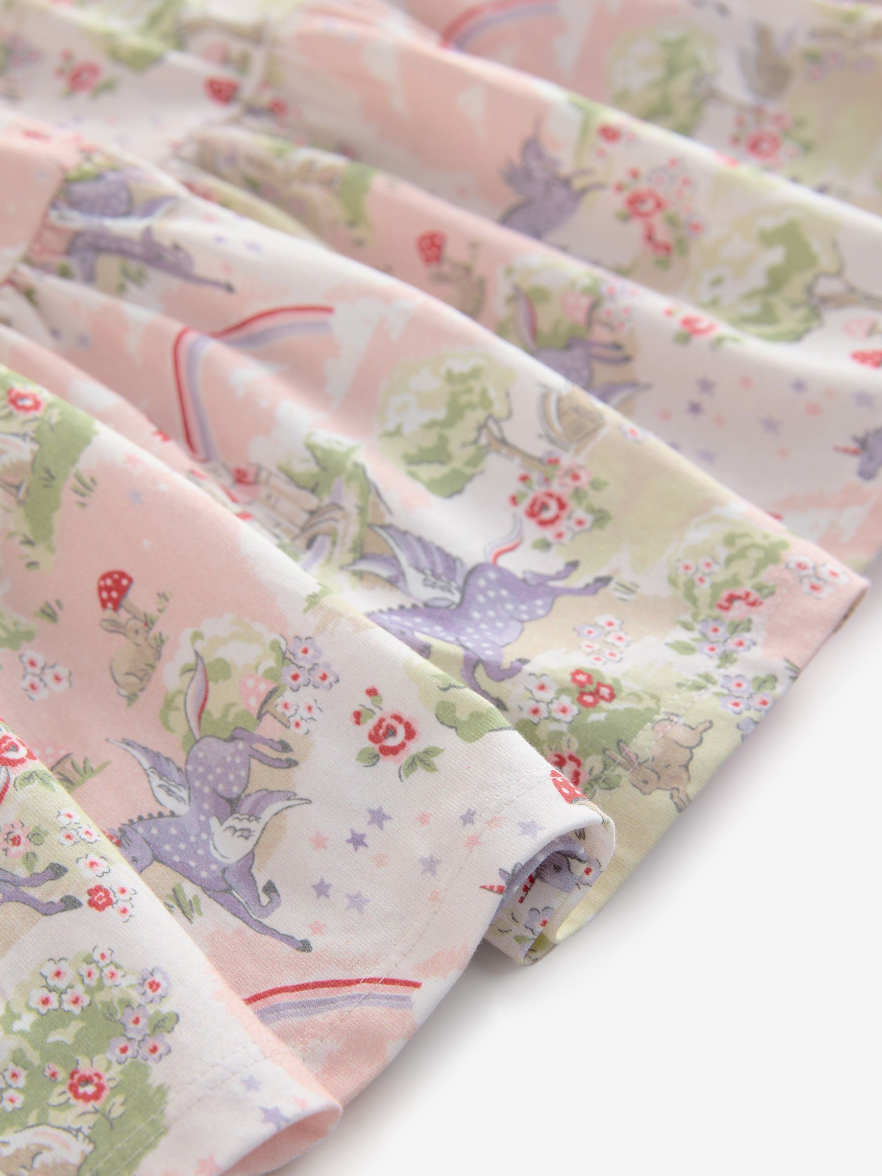 Roze met eenhoornprint - Cath Kidston Tiered Dress (3mths-7yrs)