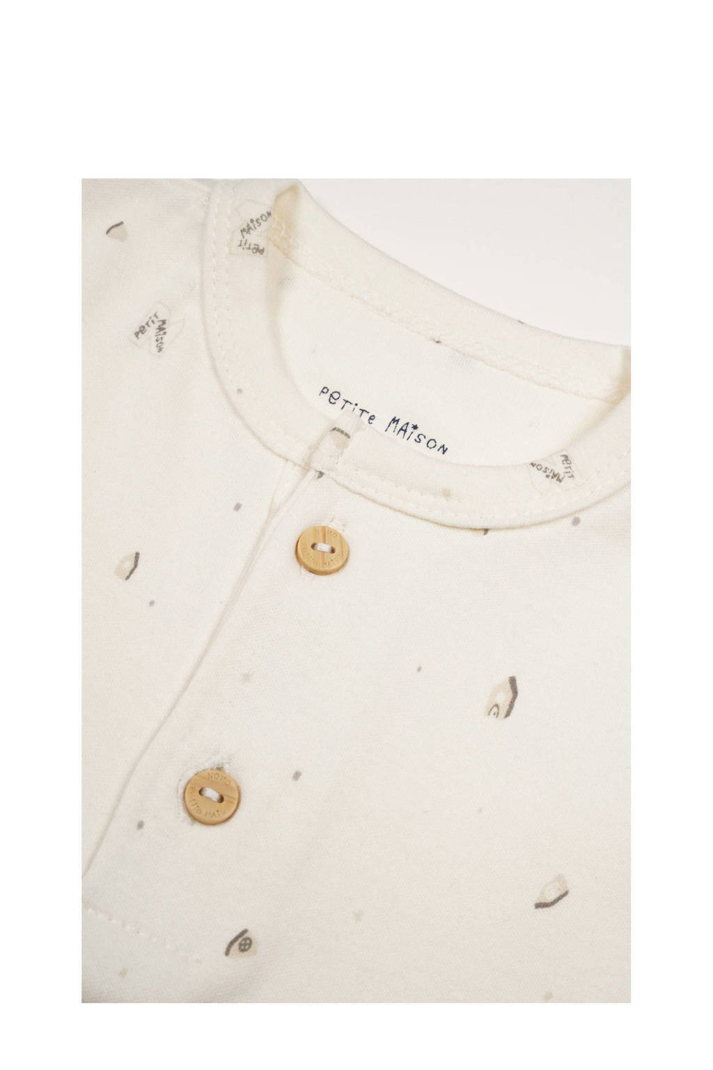 Petite Maison baby longsleeve Ko met all over print offwhite