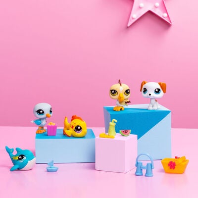 Littlest Pet Shop Beach Besties Figursett 5-Pack