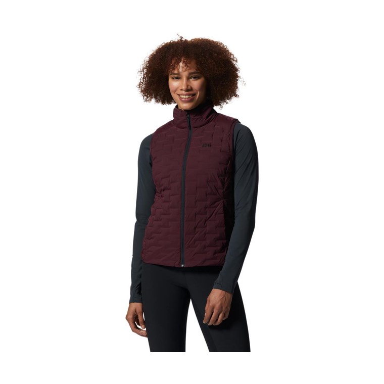 Mountain Hardwear Stretchdown Light Vest Women Cocoa Red