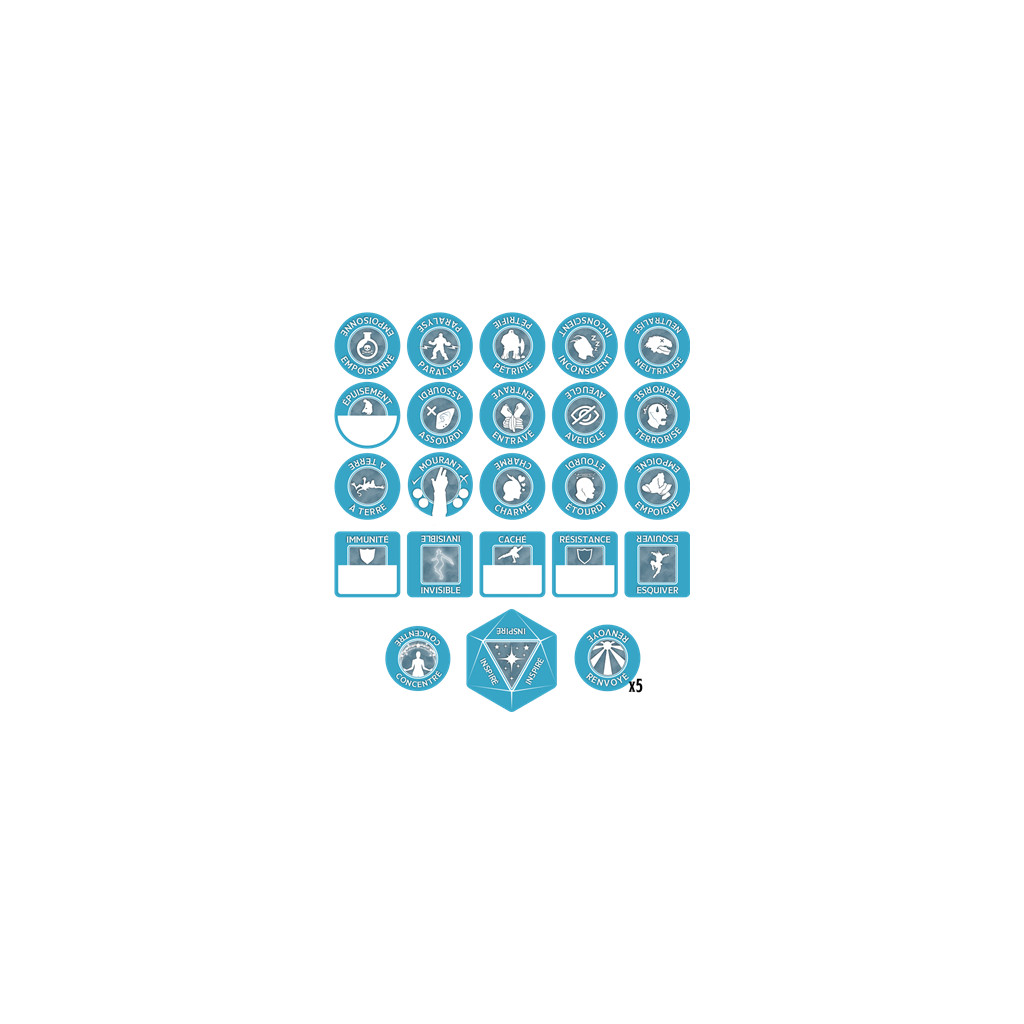 D&D 5 - Set de jetons :