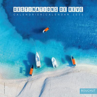 Calendrier illustré BOUCHUT 15 x 15 cm DESTINATIONS DE REVE 70 %
